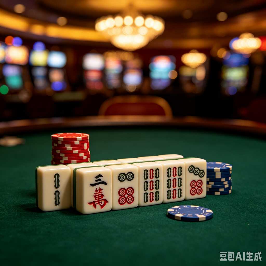 colorful mahjong score chips