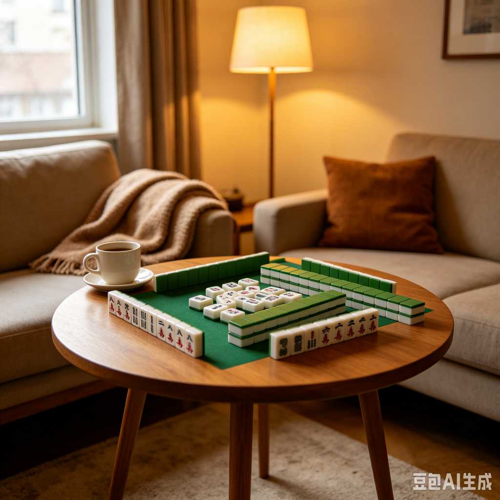 pastel color mahjong tiles
