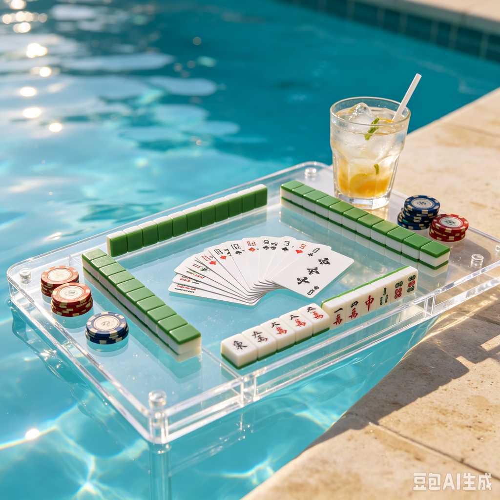 saturated color mahjong set print