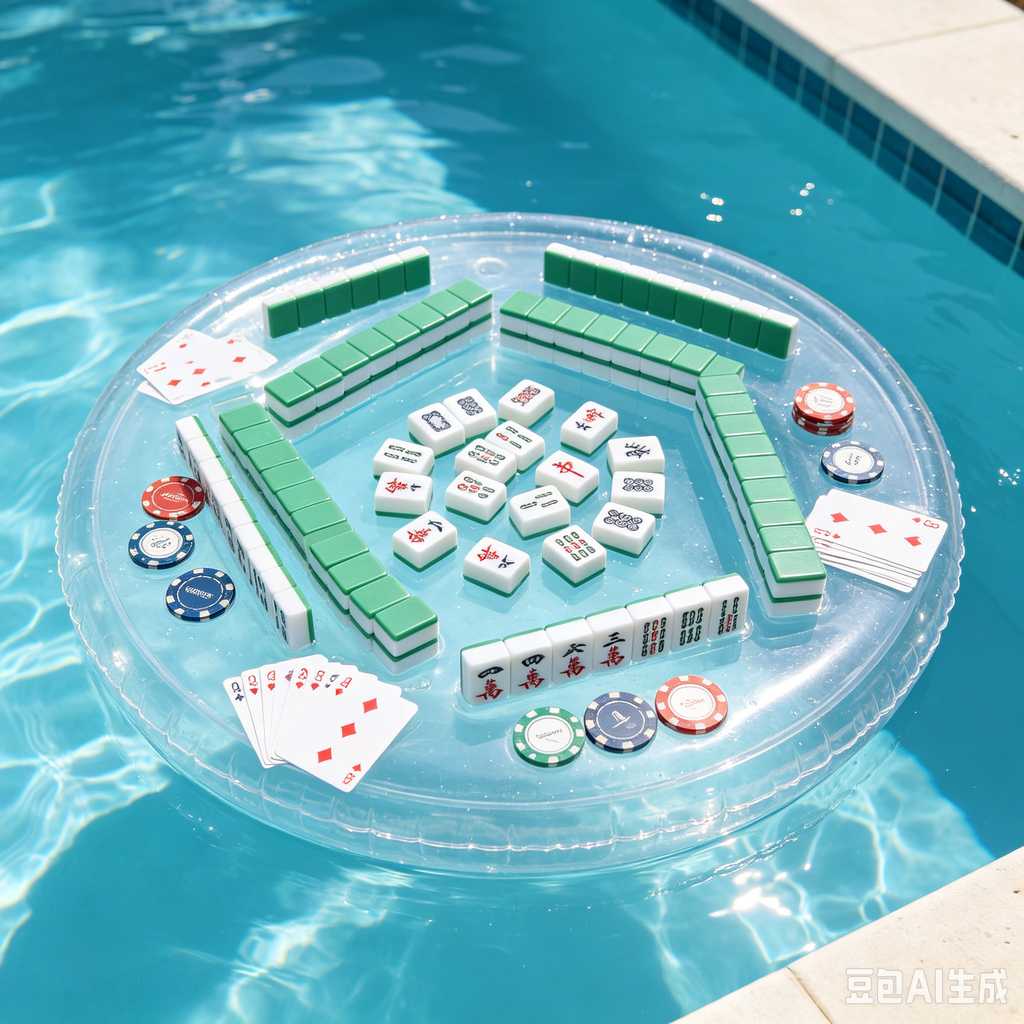 green transparent mahjong tiles